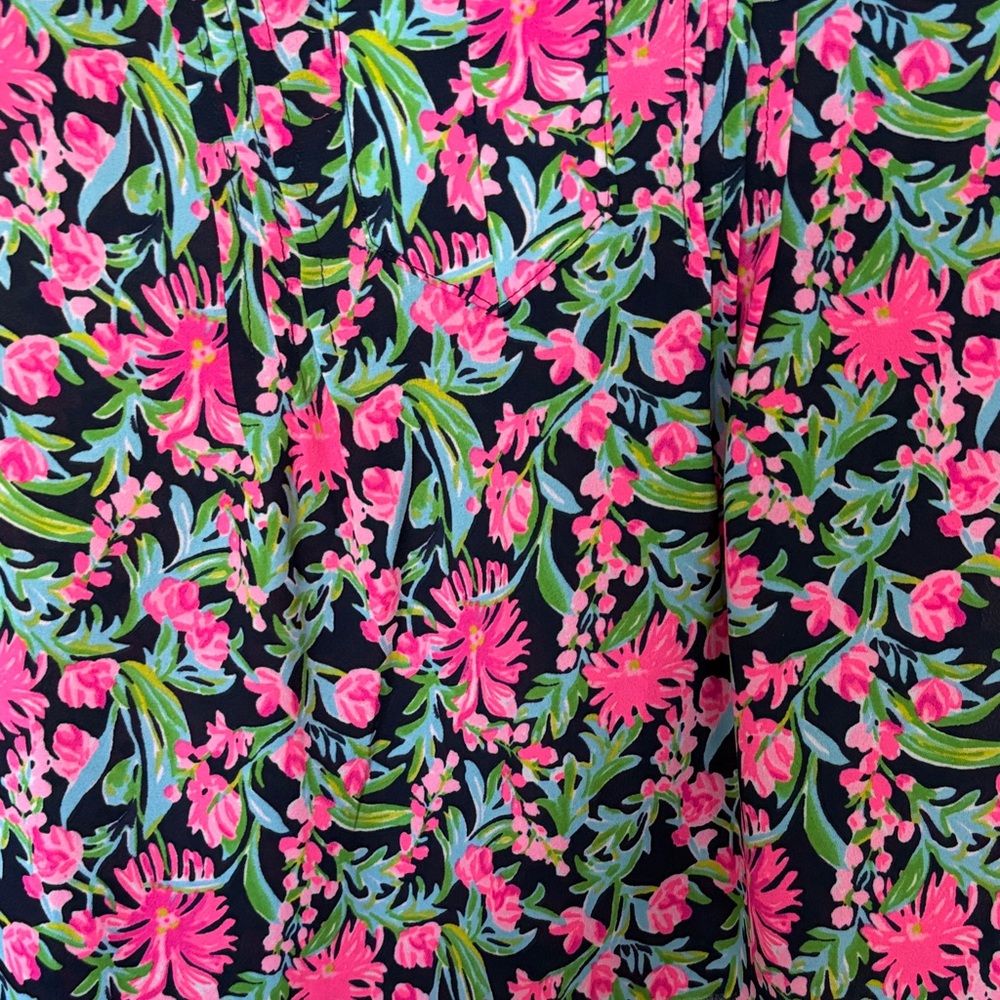 Lilly Pulitzer Pink and blue Floral Blouse - Picture 4 of 7